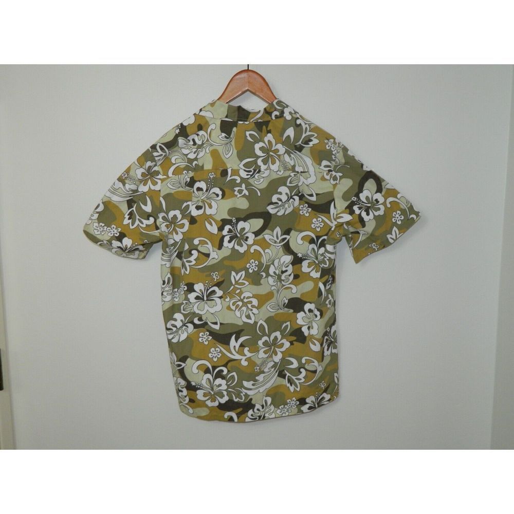 Koko Head Shirt Brown Green  Hawaiian Button-Up ‎ Men's Short Sleeve Size Large - Picture 7 of 9